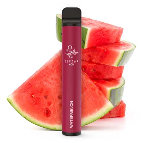 Elf Bar 600 Watermelon Einweg-E-Zigarette mit 2% Nikotin oder nikotinfrei – Vapestick jetzt bei semyshop.de online bestellen!